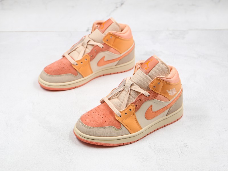 Nike Air Jordan 1 Mid Apricot Orange - Modo Zapatillas | zapatillas en descuento