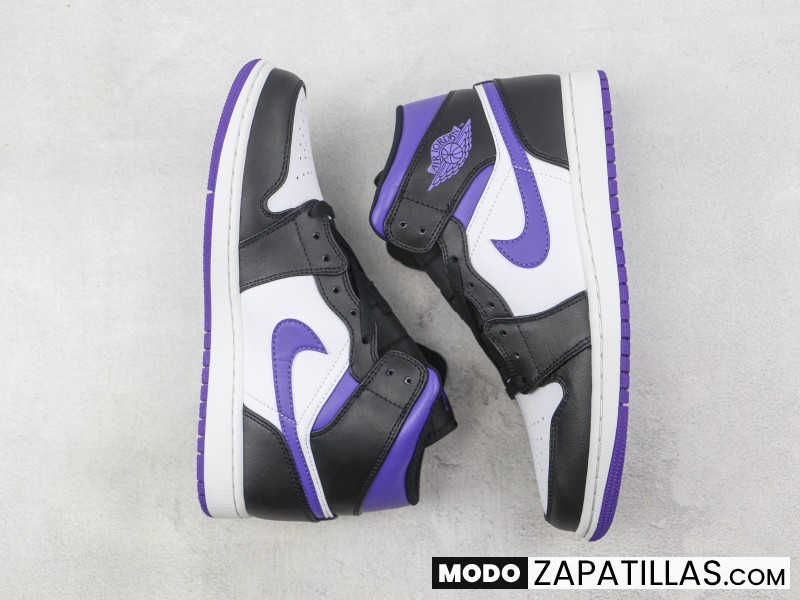 Nike Air Jordan 1 Mid White Black Purple M - Modo Zapatillas | zapatillas en descuento