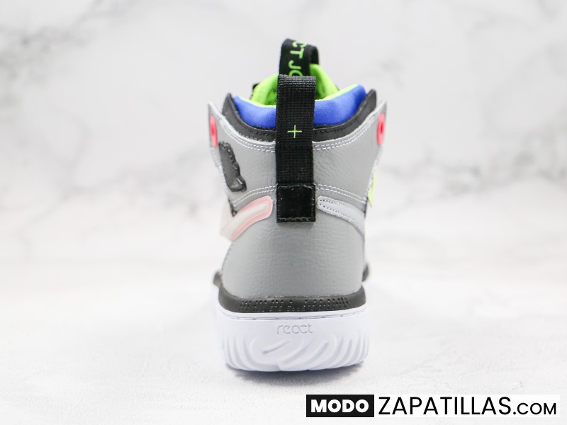 Nike Air Jordan 1 High React Black Particle Grey - Modo Zapatillas | zapatillas en descuento
