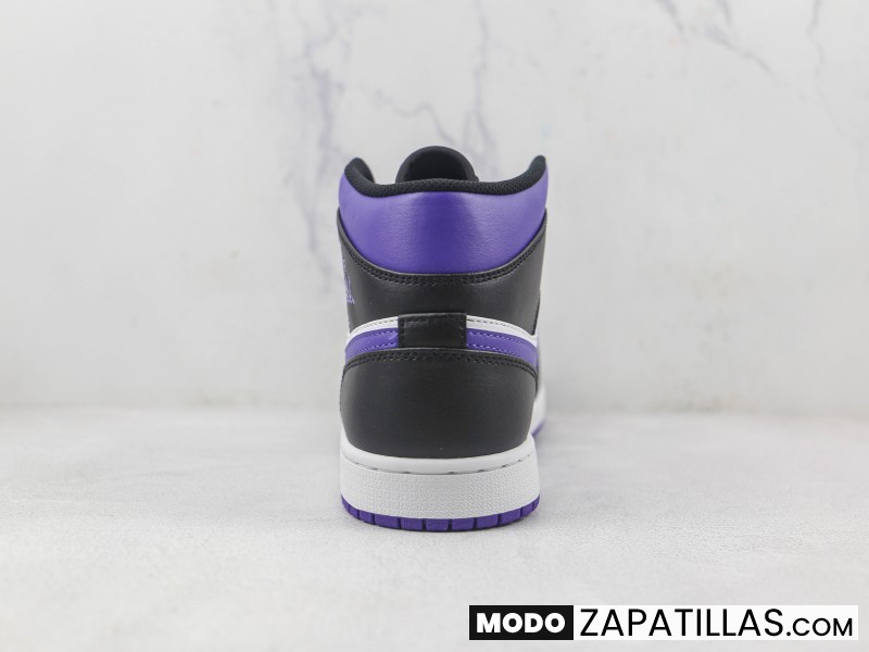 Nike Air Jordan 1 Mid White Black Purple - Modo Zapatillas | zapatillas en descuento