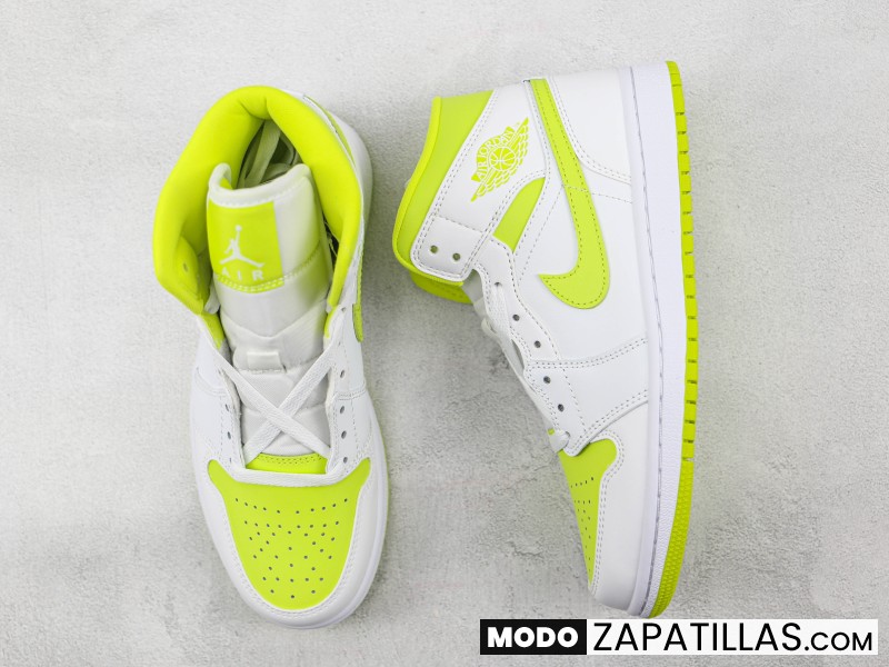 Nike Air Jordan 1 Mid White Lime M - Modo Zapatillas | zapatillas en descuento