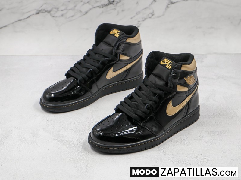 Nike Air Jordan 1 Retro High Black Metallic Gold - Modo Zapatillas | zapatillas en descuento