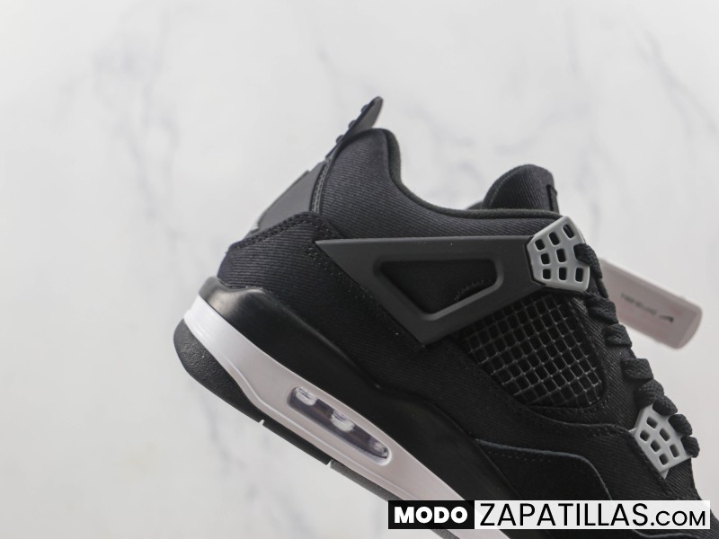 Nike Air Jordan 4 Retro Black Canvas - Modo Zapatillas | zapatillas en descuento