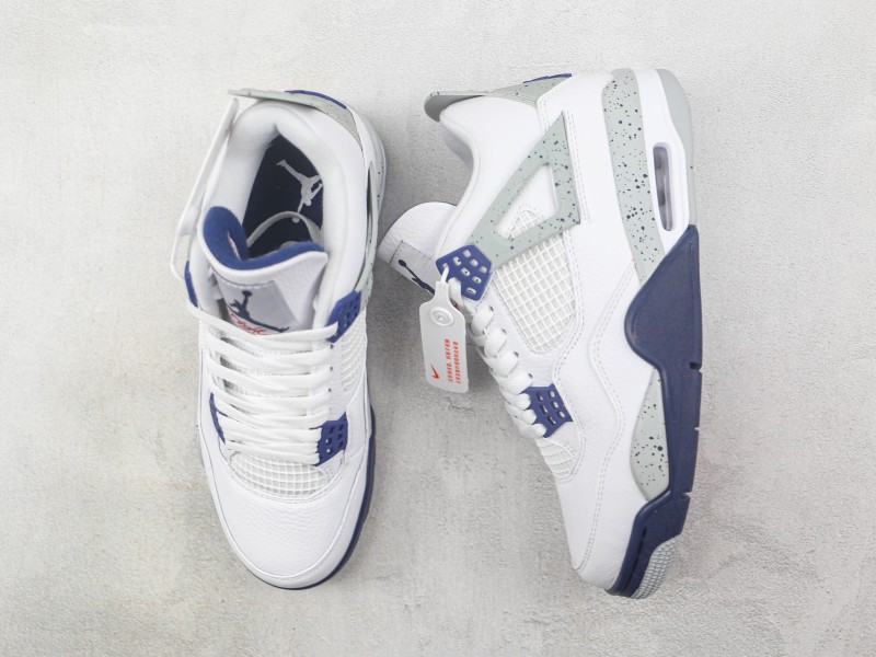 NIKE AIR JORDAN 4 RETRO || Nike Air Jordan 4 Retro White Midnight Navy - Modo Zapatillas | zapatillas en descuento