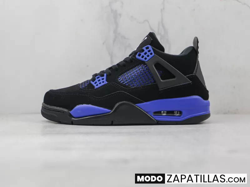 Nike Air Jordan 4 Retro Black Game Royal - Modo Zapatillas | zapatillas en descuento 