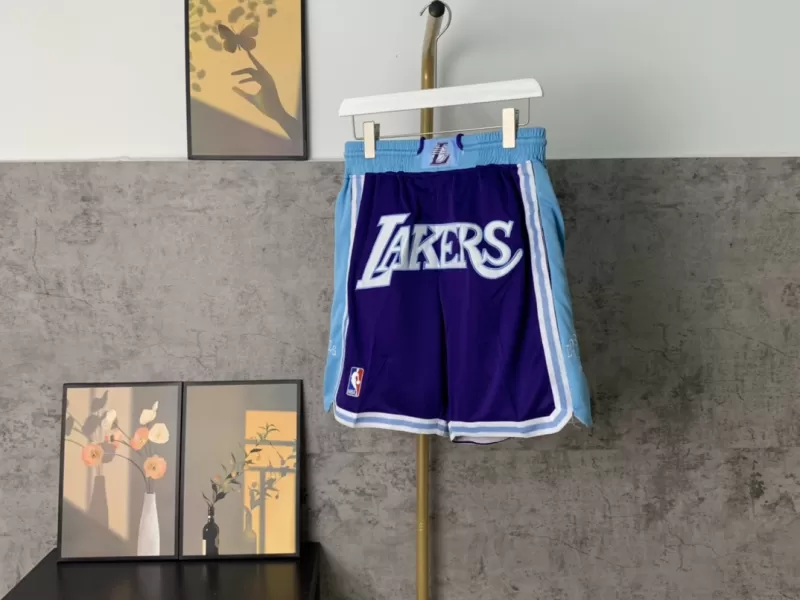 Short deportivo Nike - Logo NBA - Los Ángeles Lakers ( versión púrpura - celeste) - Modo Zapatillas | zapatillas en descuento 